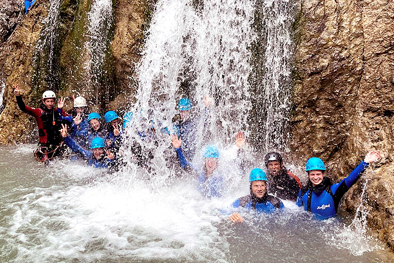 Canyoning Kobelache - Anspruchsvolles Canyoning im Allgäu
